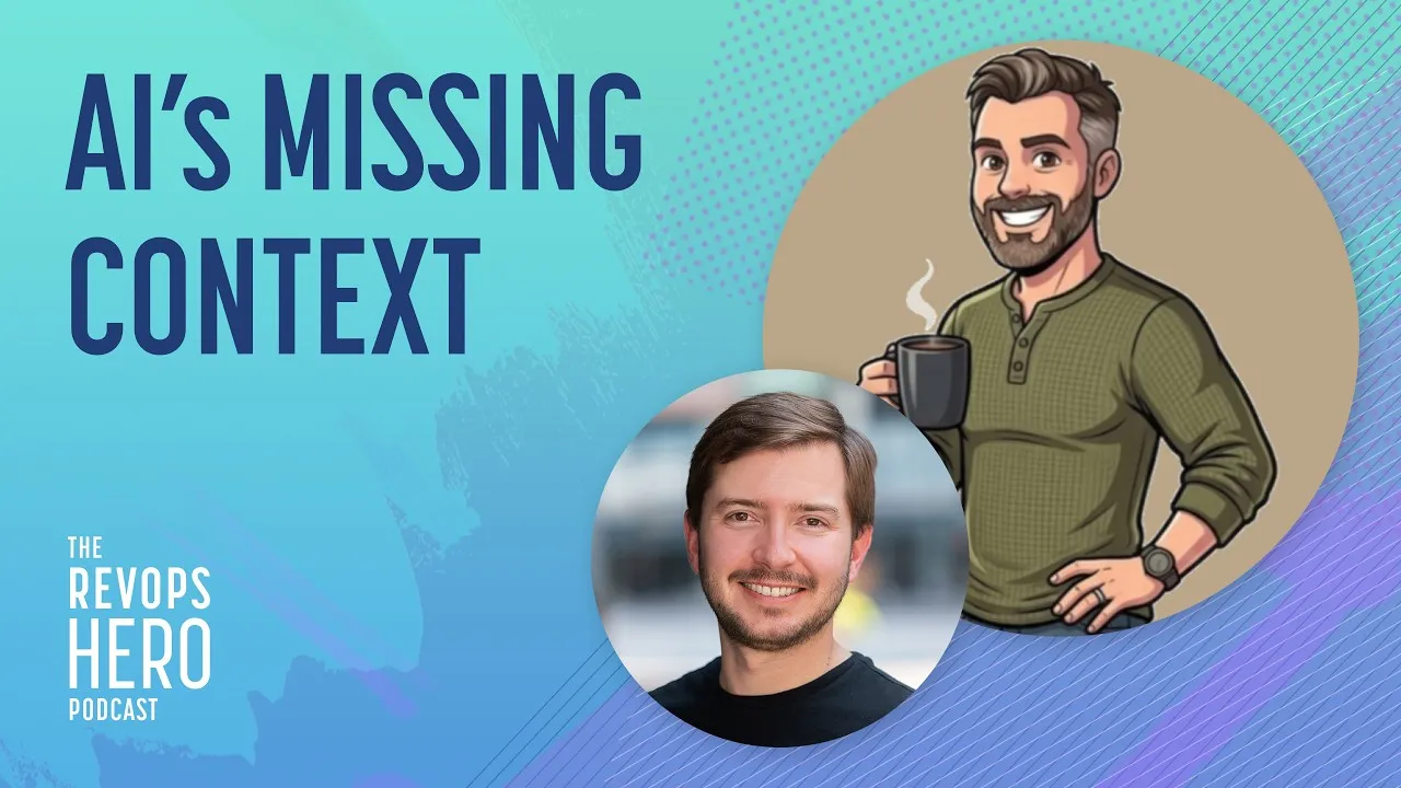 Ronnie Duke on the RevOps Hero podcast: AI's Missing Context.